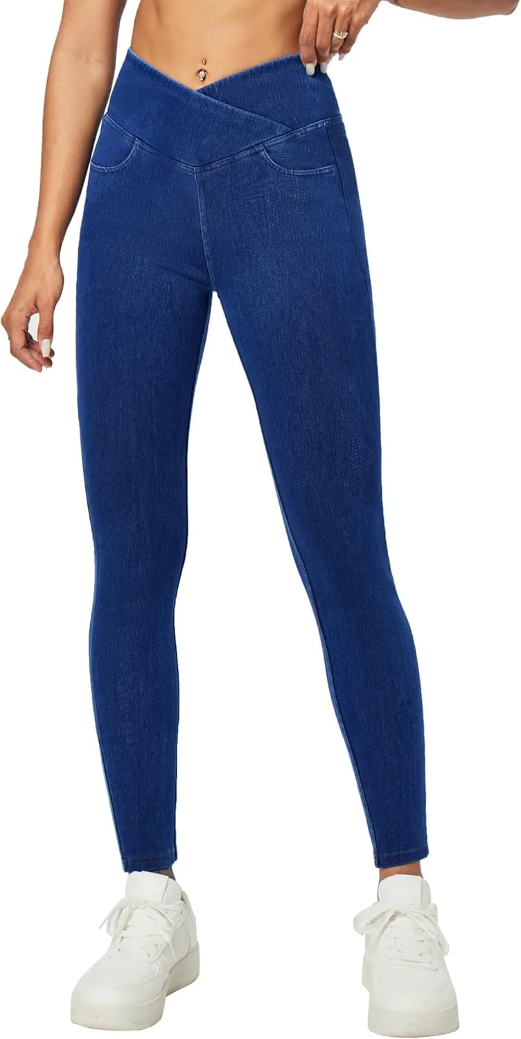 Heathyoga Crossover Jeggings для женщин с эффектом контроля живота
Heathyoga Crossover Jeggings для женщин с эффектом контроля живота