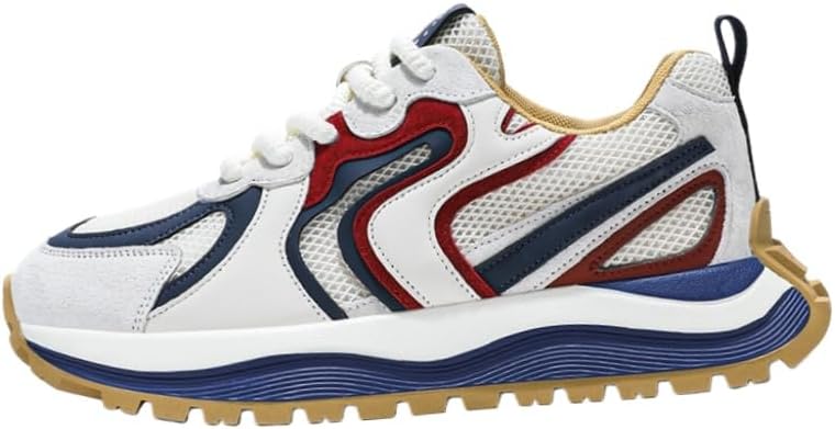 Мужские спортивные кроссовки с толстой подошвой и дышащей сеткой. Прочная резиновая подошва. Подходят для всех сезонов. Модель с круглым носком Fusecottc, белый/синий
Мужские спортивные кроссовки с толстой подошвой и дышащей сеткой. Прочная резиновая подошва. Подходят для всех сезонов. Модель с круглым носком Fusecottc, белый/синий