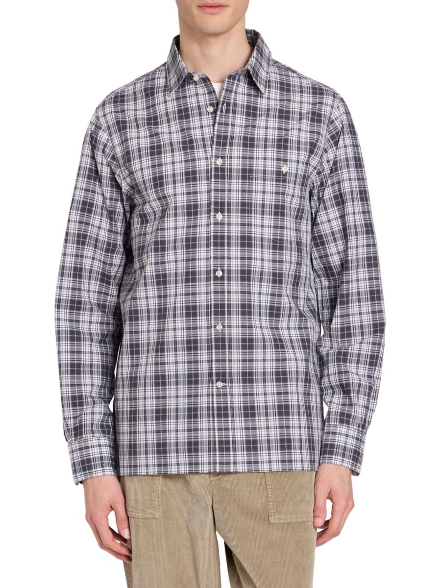 Рубашка из хлопковой ткани Alex в клетку Officine Générale, цвет Grey White
Рубашка из хлопковой ткани Alex в клетку Officine Générale, цвет Grey White