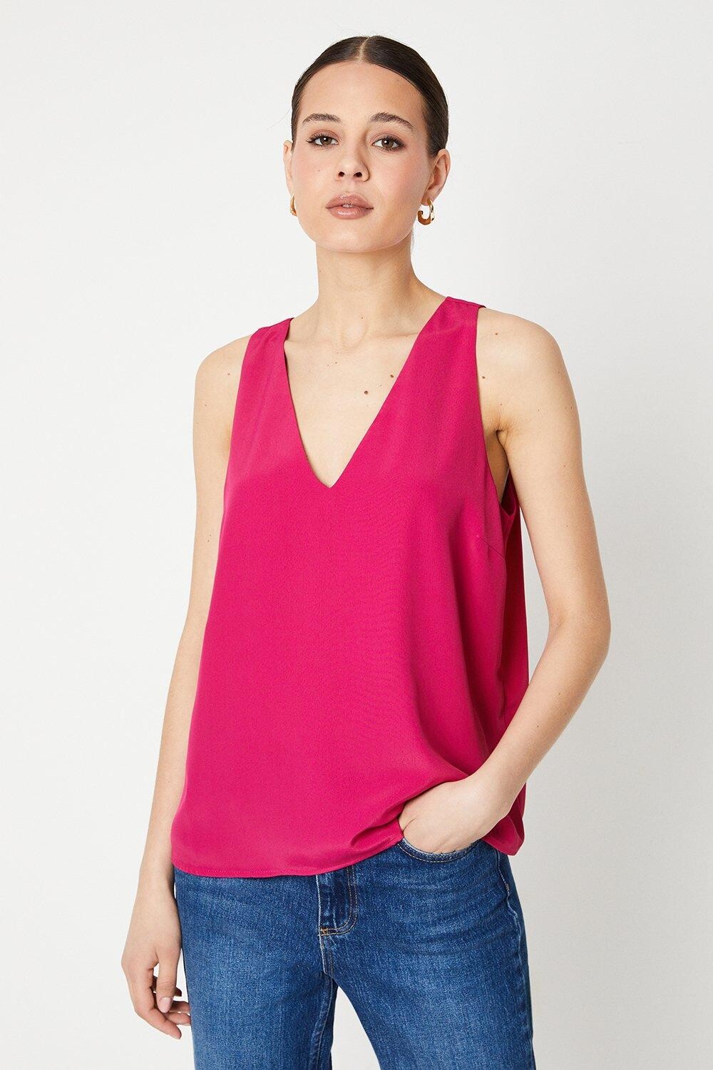 Топ на бретельках со встроенным V-образным вырезом Dorothy Perkins, розовый
Топ на бретельках со встроенным V-образным вырезом Dorothy Perkins, розовый