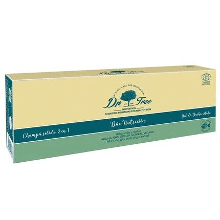 Duo Solid Nutrition Твердый шампунь + Питательный гель для душа Без сульфатов Без парабенов Питает Восстанавливает и защищает 75 г + 120 г - Упаковка из 2 шт Dr. Tree
Duo Solid Nutrition Твердый шампунь + Питательный гель для душа Без сульфатов Без парабенов Питает Восстанавливает и защищает 75 г + 120 г - Упаковка из 2 шт Dr. Tree