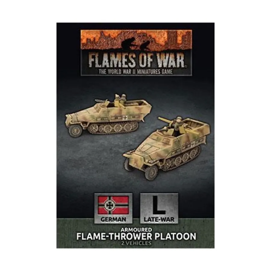 Sd Kfz 251 огнеметный взвод, Flames of War - WWII - German - Vehicles (4th Edition)
Sd Kfz 251 огнеметный взвод, Flames of War - WWII - German - Vehicles (4th Edition)