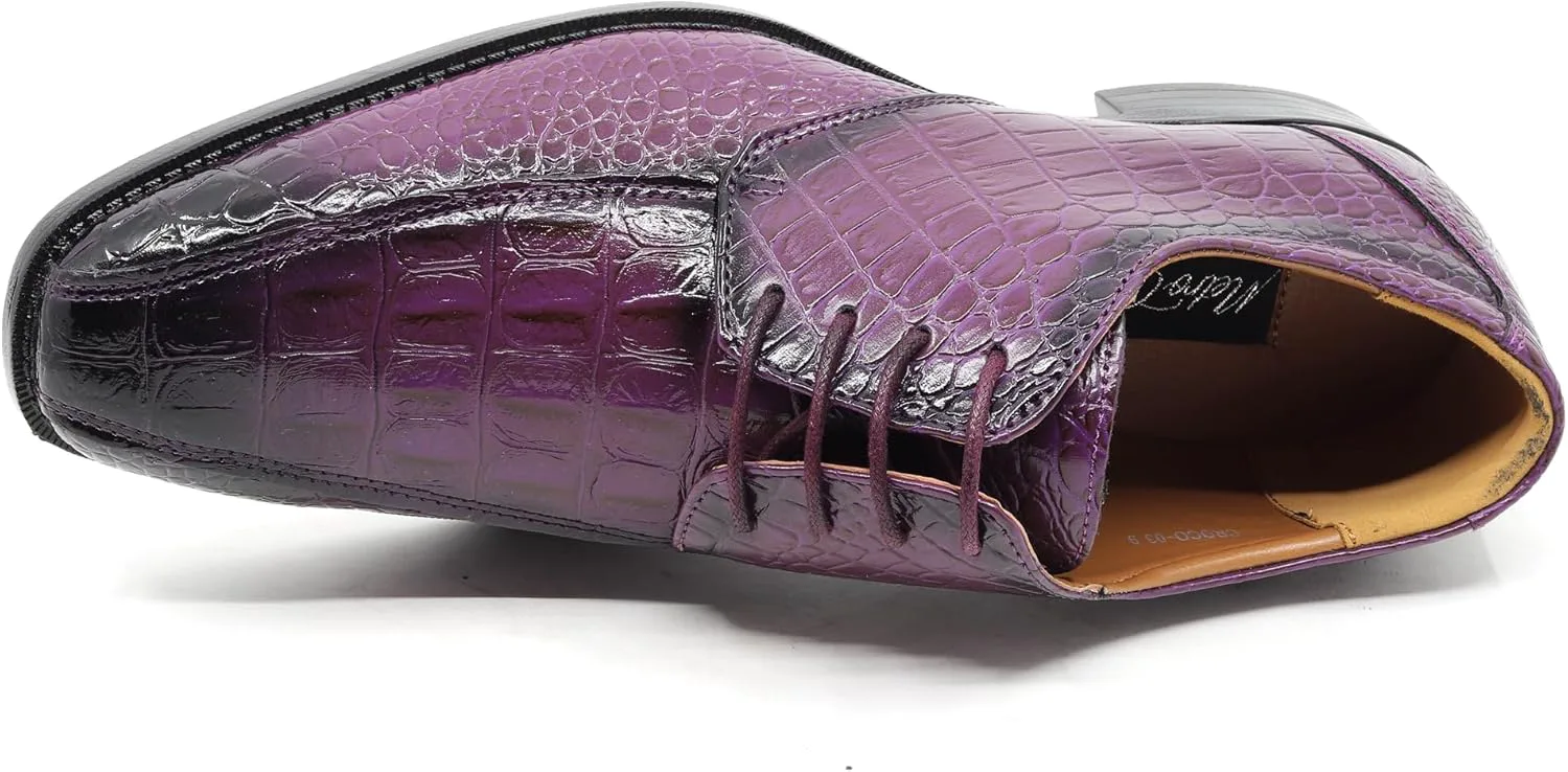 Мужские туфли оксфорды с шнуровкой и принтом крокодила Croco-03 Metrocharm, фиолетовый
Мужские туфли оксфорды с шнуровкой и принтом крокодила Croco-03 Metrocharm, фиолетовый
