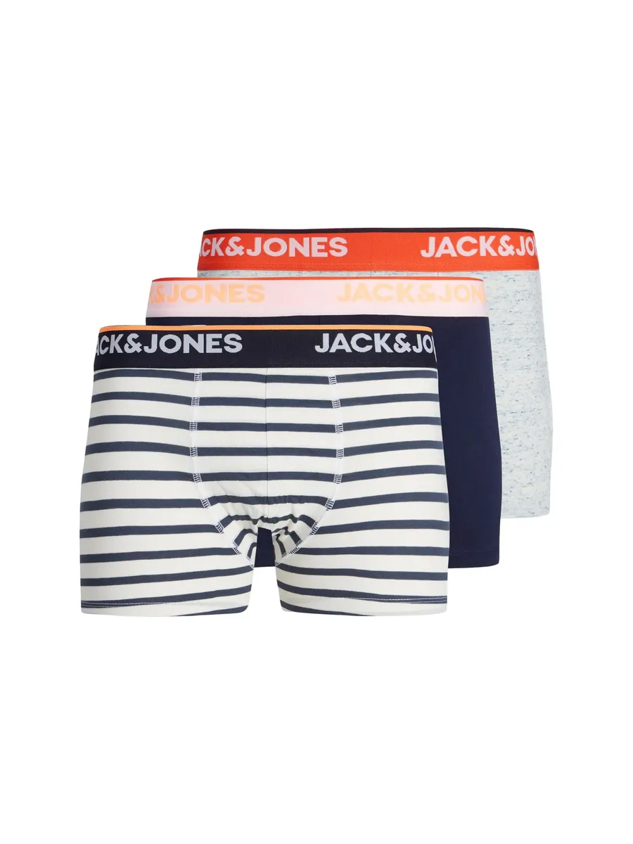 Сундук Jack & Jones "JACDAVE TRUNKS 3-PACK NOOS" (упаковка, 3 шт., в упаковке 3 шт.), синий
Сундук Jack & Jones "JACDAVE TRUNKS 3-PACK NOOS" (упаковка, 3 шт., в упаковке 3 шт.), синий