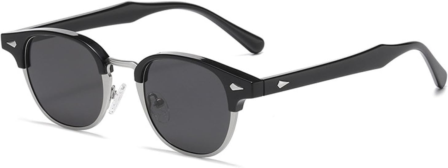 Ретро-классические полуметаллические овальные женские солнцезащитные очки, модные панк-очки для мужчин с заклепками, защита от УФ-излучения UV400 TVTBBVV, Black Silver Grey
Ретро-классические полуметаллические овальные женские солнцезащитные очки, модные панк-очки для мужчин с заклепками, защита от УФ-излучения UV400 TVTBBVV, Black Silver Grey