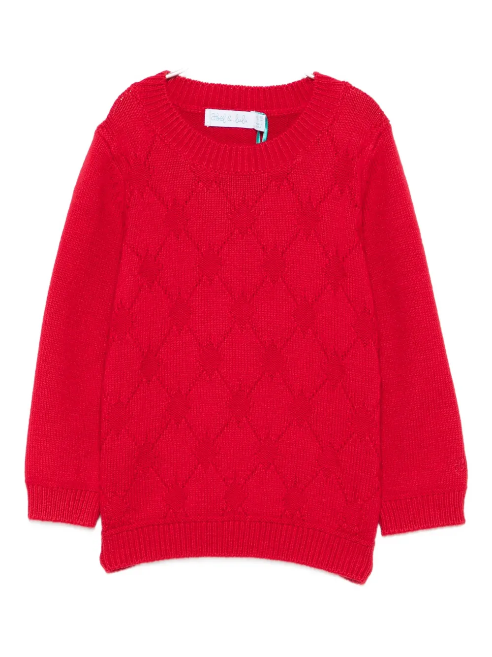 Свитер с ромбовидным эффектом Abel & Lula, красный
Свитер с ромбовидным эффектом Abel & Lula, красный
