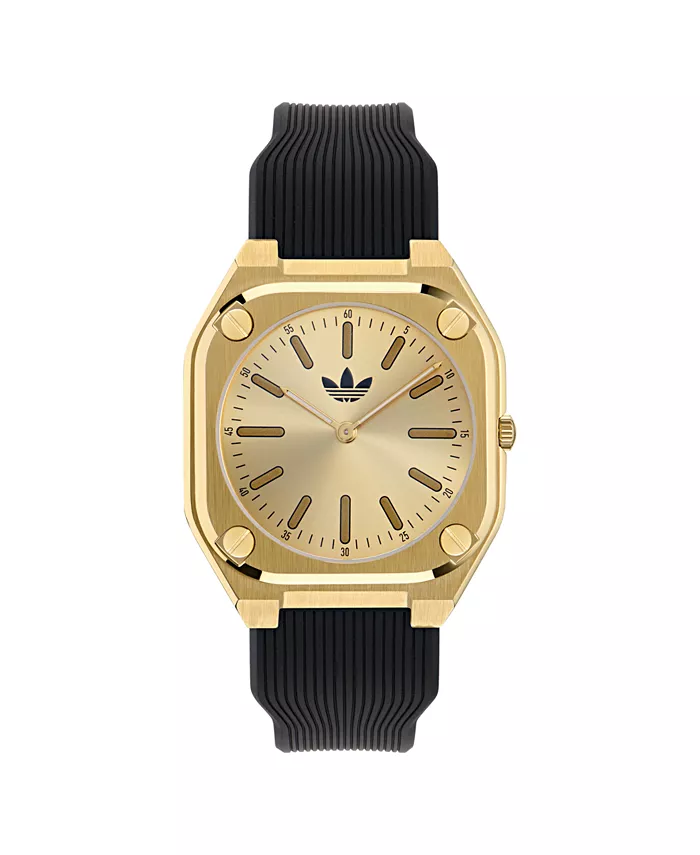 Унисекс аналоговые черные силиконовые часы, 39 мм adidas
Унисекс аналоговые черные силиконовые часы, 39 мм adidas