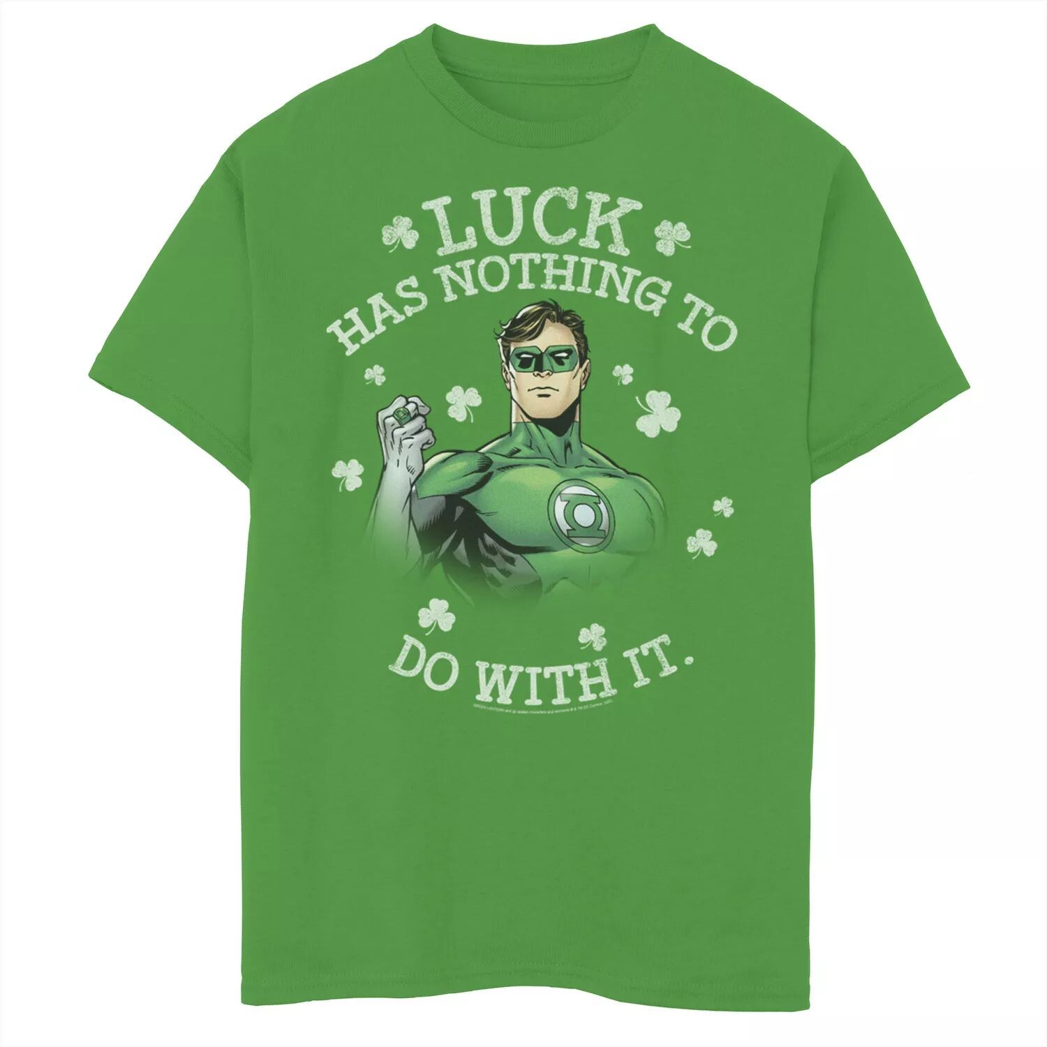 Футболка с рисунком «Зеленый фонарь, удача не имеет ничего» для мальчиков 8–20 лет DC Comics, День Святого Патрика DC Comics
Футболка с рисунком «Зеленый фонарь, удача не имеет ничего» для мальчиков 8–20 лет DC Comics, День Святого Патрика DC Comics