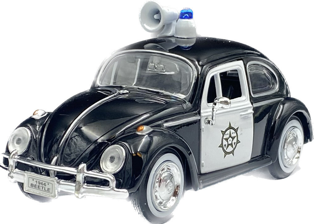 Volkswagen Beetle Police 1966 1:24 Motormax 79578 
Volkswagen Beetle Police 1966 1:24 Motormax 79578