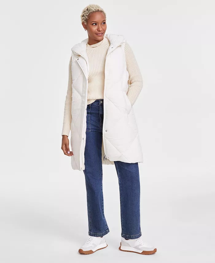 Женский стеганый жилет с капюшоном Sam Edelman, белый
Женский стеганый жилет с капюшоном Sam Edelman, белый