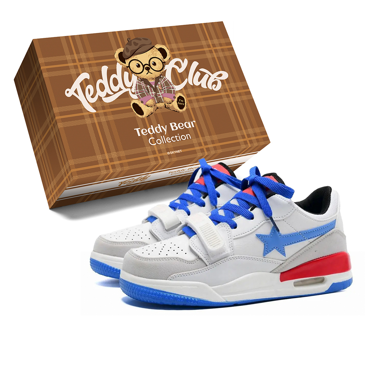 Teddy Bear Collection Абразивостойкие легкие поддерживающие низкие скейтбордские кроссовки с эффектом увеличения роста унисекс красный синий, цвет Red Blue
Teddy Bear Collection Абразивостойкие легкие поддерживающие низкие скейтбордские кроссовки с эффектом увеличения роста унисекс красный синий, цвет Red Blue
