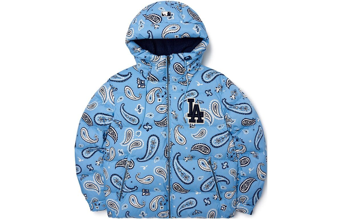 Пуховик унисекс синий Mlb 
Пуховик унисекс синий Mlb