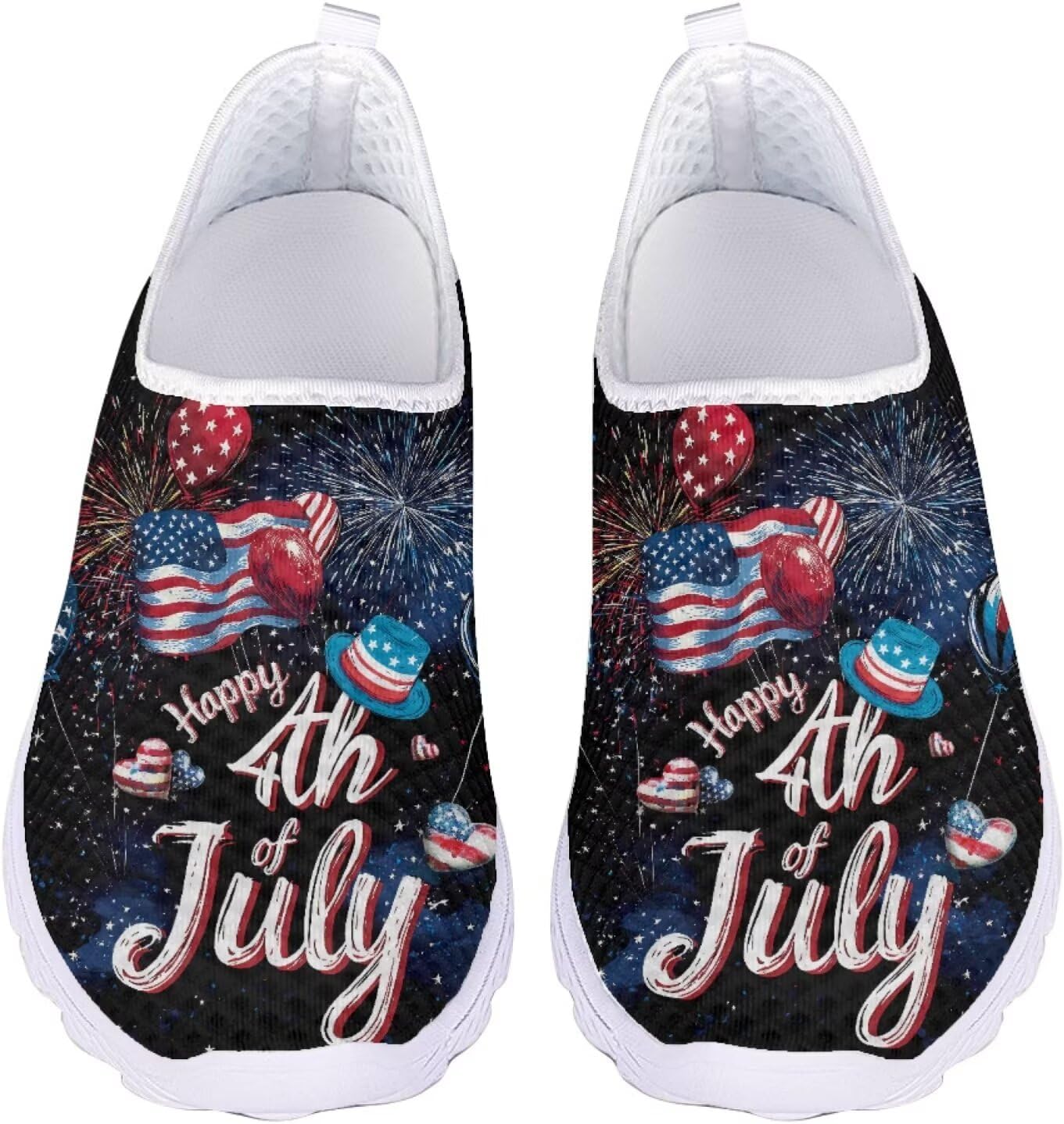 Кроссовки Jeiento на Хэллоуин для женщин и мужчин, для вечеринки на Хэллоуин, прогулок и бега, слипоны, дышащая сетка, спортивная и модная обувь, Happy 4th of July Independence Day
Кроссовки Jeiento на Хэллоуин для женщин и мужчин, для вечеринки на Хэллоуин, прогулок и бега, слипоны, дышащая сетка, спортивная и модная обувь, Happy 4th of July Independence Day