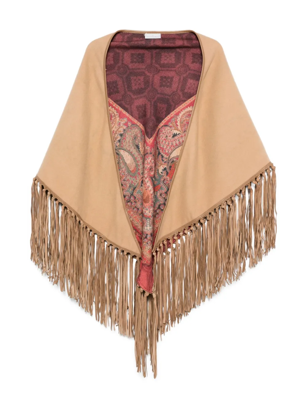 Шаль с бахромой и узором пейсли Pierre-Louis Mascia, нейтральный
Шаль с бахромой и узором пейсли Pierre-Louis Mascia, нейтральный