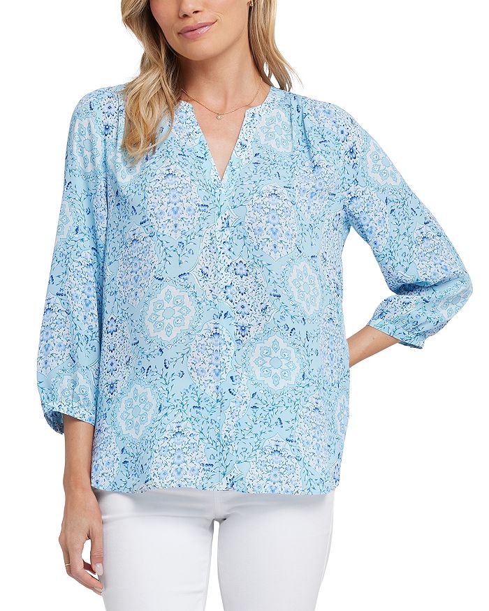 Блузка с защипами NYDJ, синий
Блузка с защипами NYDJ, синий