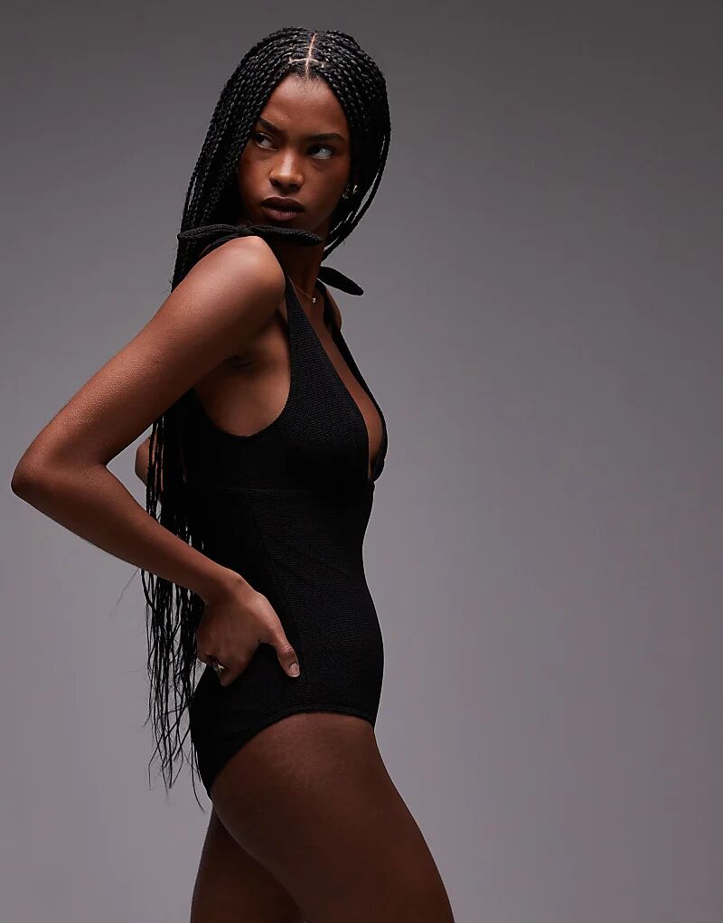 Купальник с глубоким вырезом черного цвета & Other Stories
Купальник с глубоким вырезом черного цвета & Other Stories