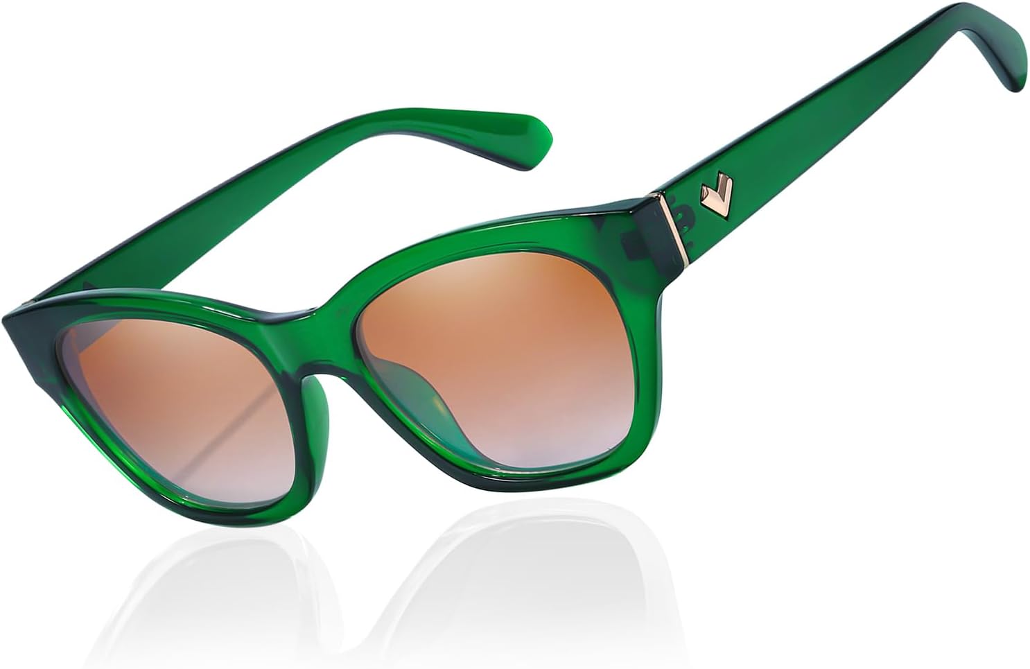 Солнцезащитные очки LVIOE с узкой поляризацией для женщин, модные классические очки «кошачий глаз» для женщин с небольшим лицом, с защитой UV400, A07 Green Frame Gradient Brown Polarized Lenses
Солнцезащитные очки LVIOE с узкой поляризацией для женщин, модные классические очки «кошачий глаз» для женщин с небольшим лицом, с защитой UV400, A07 Green Frame Gradient Brown Polarized Lenses