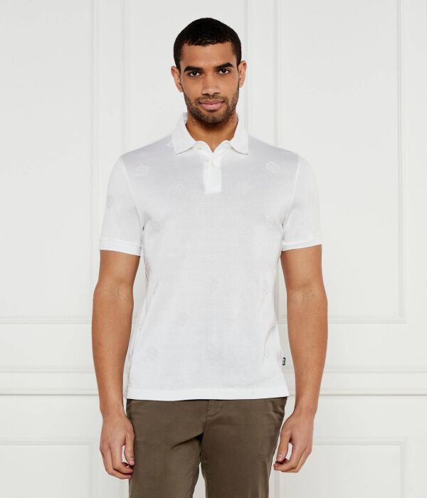 Поло мужское Boss хлопковое, белый 
Поло мужское Boss хлопковое, белый