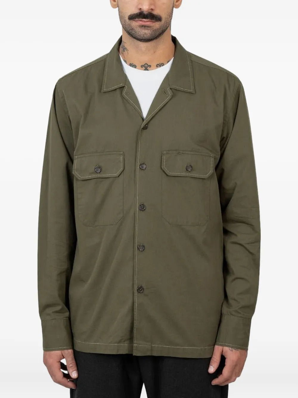 Рубашка с длинными рукавами и карманами Universal Works, зеленый
Рубашка с длинными рукавами и карманами Universal Works, зеленый