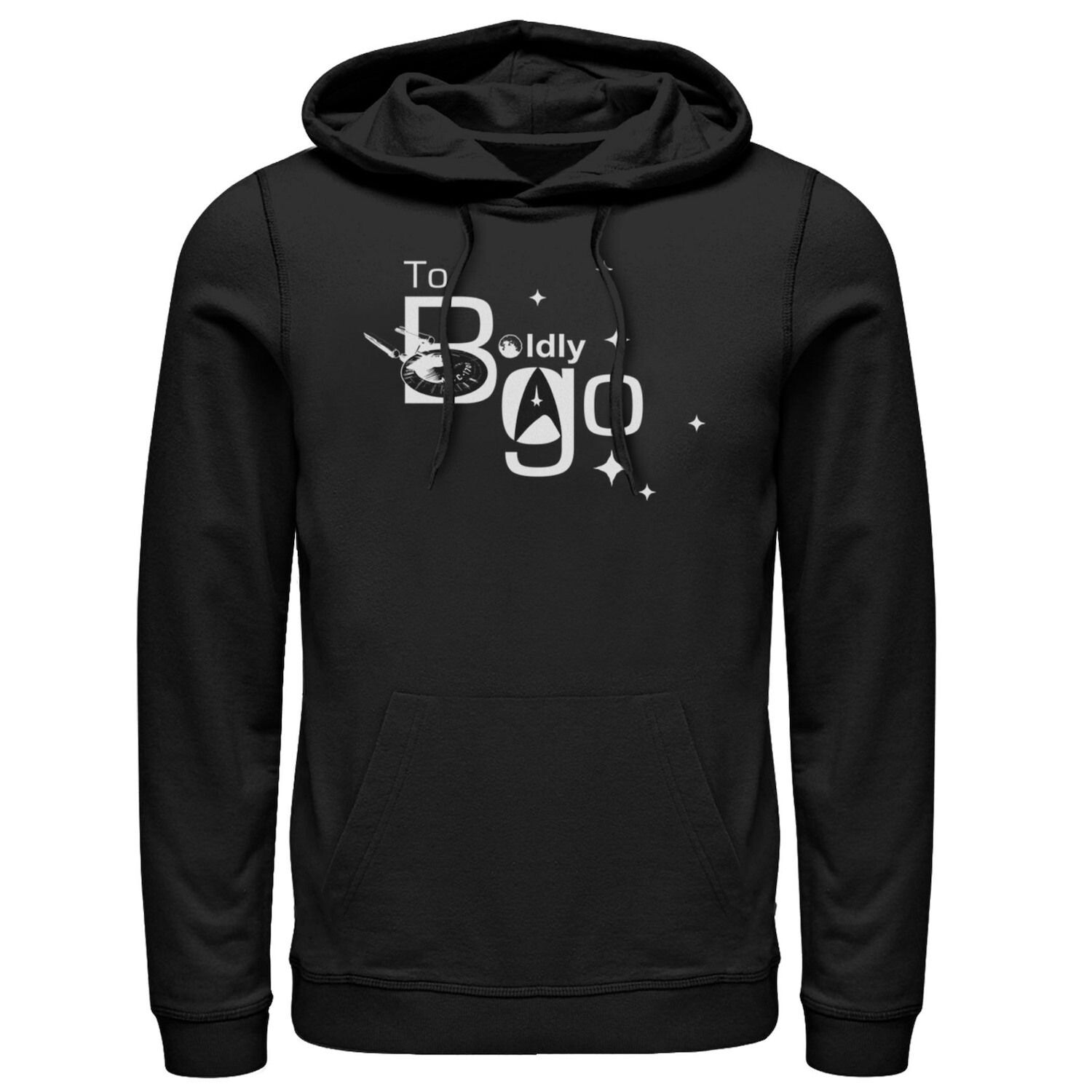 Мужская толстовка с текстовым плакатом Star Trek The Original Series To Boldly Go Licensed Character 
Мужская толстовка с текстовым плакатом Star Trek The Original Series To Boldly Go Licensed Character