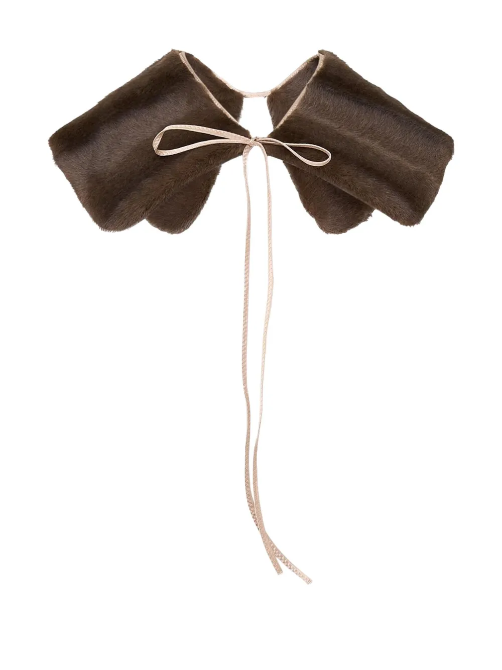 Воротник с завязками Nº21, коричневый
Воротник с завязками Nº21, коричневый
