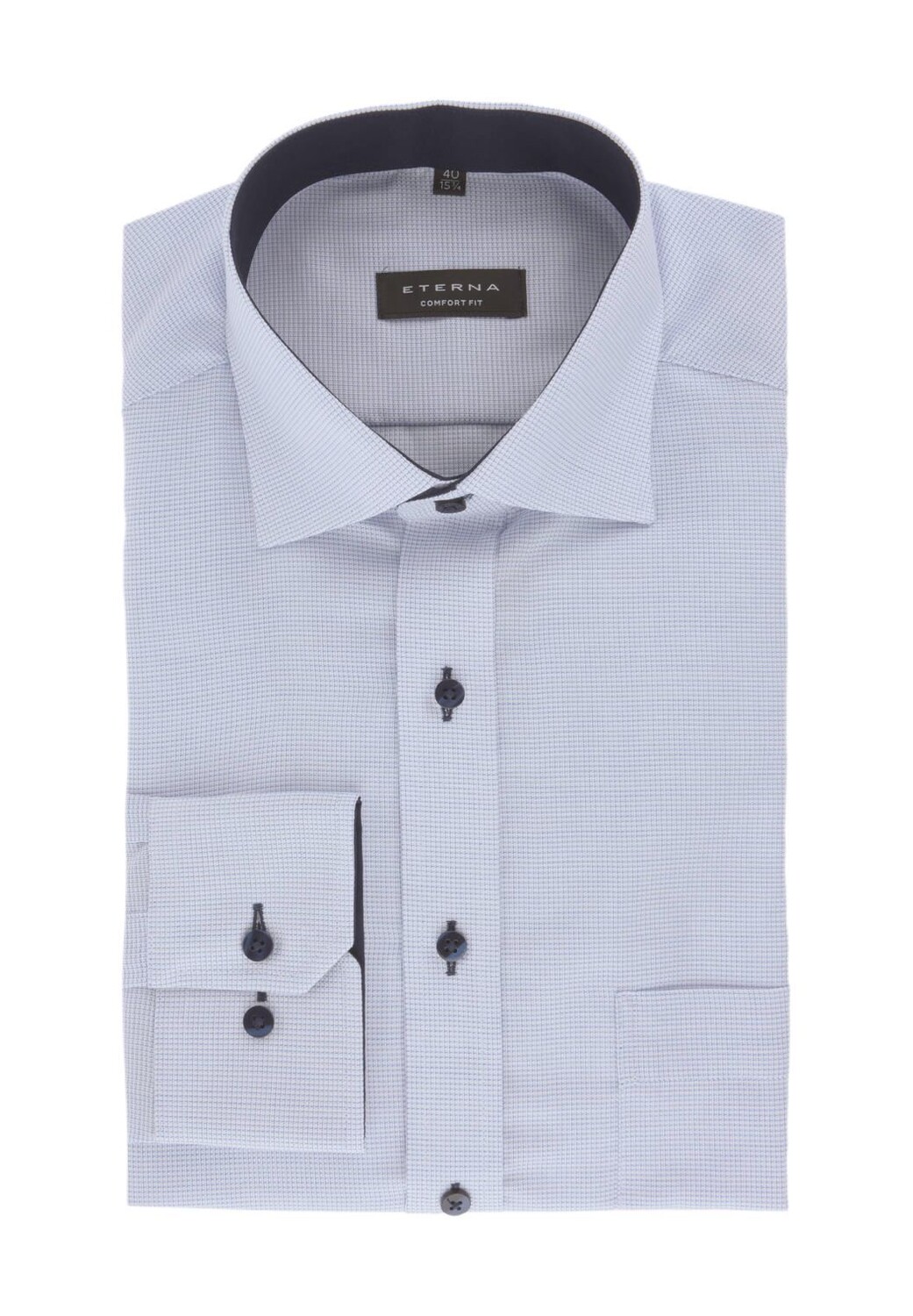 Рубашка деловая, комфортного кроя, рукав 1/1, воротник Кент, мужская ETERNA, цвет Himmelb 
Рубашка деловая, комфортного кроя, рукав 1/1, воротник Кент, мужская ETERNA, цвет Himmelb