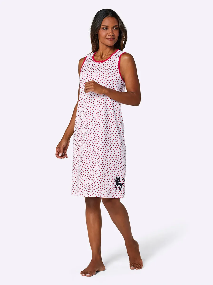 Ночная рубашка из уошпура "Спальни" Wäschepur, цвет Weiß-Schwarz-Bedruckt + Weiß-Rot-Bedruckt
Ночная рубашка из уошпура "Спальни" Wäschepur, цвет Weiß-Schwarz-Bedruckt + Weiß-Rot-Bedruckt