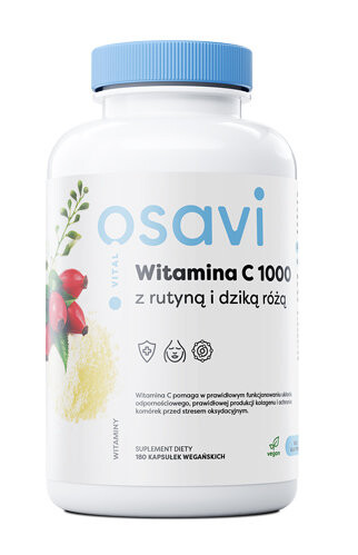 Осави, Витамин С 1000 с рутиной и шиповником 180 шт. Inna marka
Осави, Витамин С 1000 с рутиной и шиповником 180 шт. Inna marka