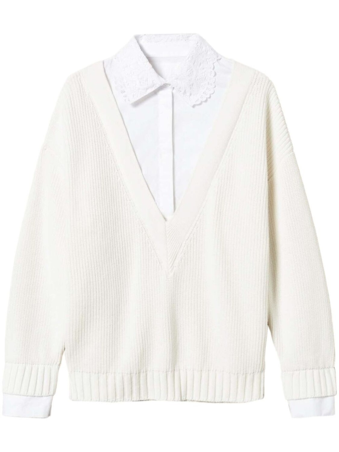 TWINSET свитер с контрастными вставками, белый
TWINSET свитер с контрастными вставками, белый