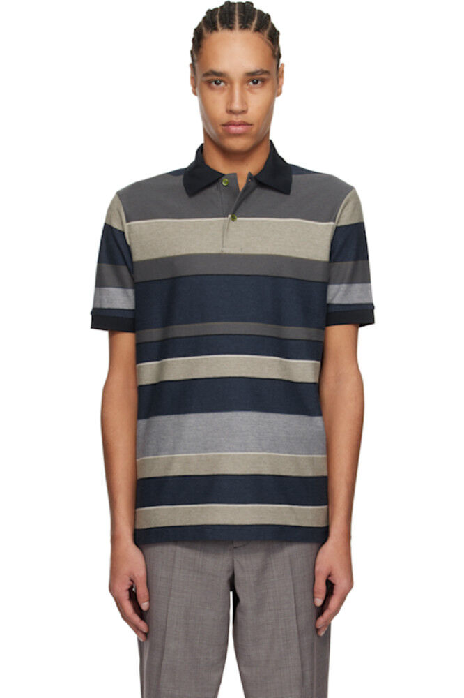 Поло из разноцветного хлопка в полоску Paul Smith
Поло из разноцветного хлопка в полоску Paul Smith