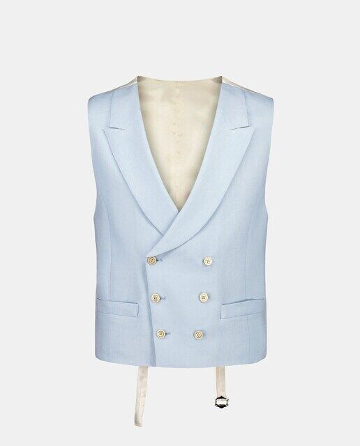 Мужской однотонный льняной жилет Emidio Tucci, синий
Мужской однотонный льняной жилет Emidio Tucci, синий