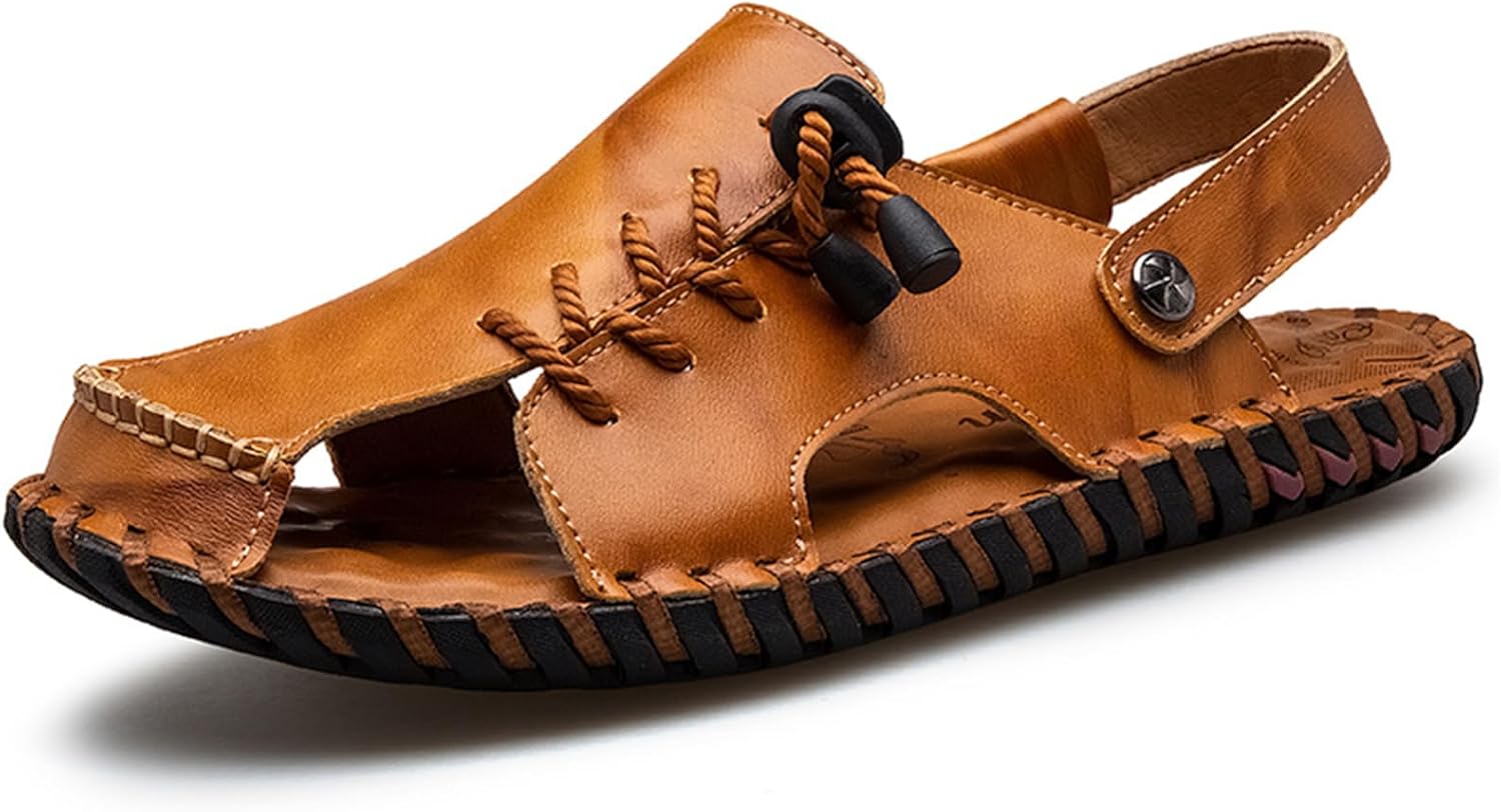 Мужские повседневные кожаные сандалии с закрытым носком, регулируемые, ручной работы, пляжные сандалии для рыбалки Abborora, светло-коричневый
Мужские повседневные кожаные сандалии с закрытым носком, регулируемые, ручной работы, пляжные сандалии для рыбалки Abborora, светло-коричневый