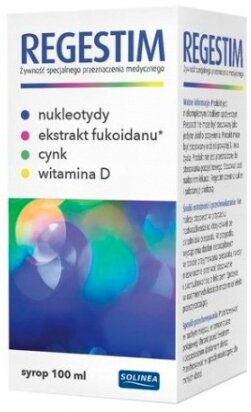 РЕГЕСТИМ сироп витамин D цинк Solinea 100 мл
РЕГЕСТИМ сироп витамин D цинк Solinea 100 мл