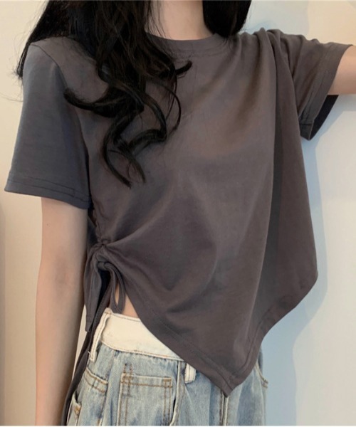 Футболка с асимметричной боковой сборкой, короткая Evo+Revo, угольно-серый
Футболка с асимметричной боковой сборкой, короткая Evo+Revo, угольно-серый