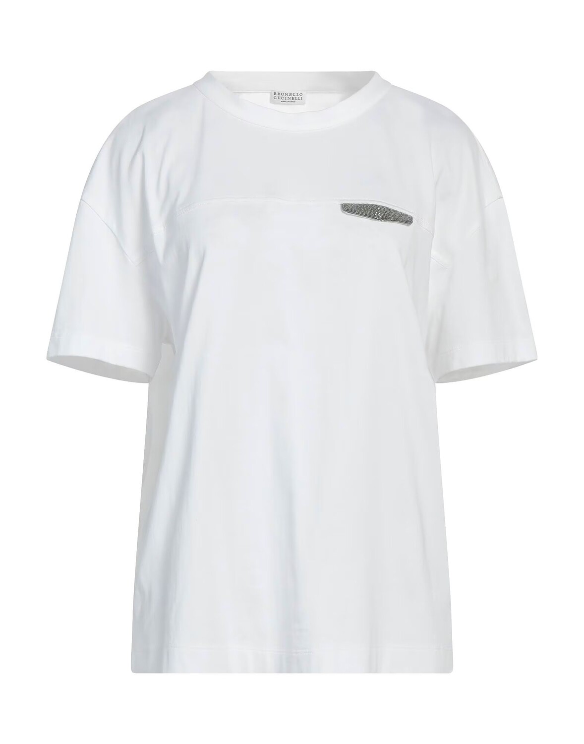 Футболка Brunello Cucinelli, белый 
Футболка Brunello Cucinelli, белый