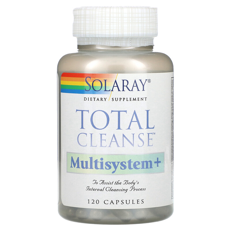 Solaray, Total Cleanse, Multisystem +, 120 капсул
Solaray, Total Cleanse, Multisystem +, 120 капсул