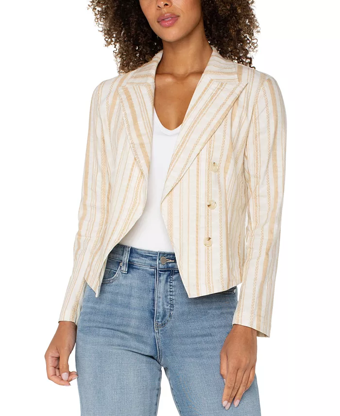 Женский полосатый блейзер с открытым передом Liverpool Los Angeles, коричневый/бежевый
Женский полосатый блейзер с открытым передом Liverpool Los Angeles, коричневый/бежевый