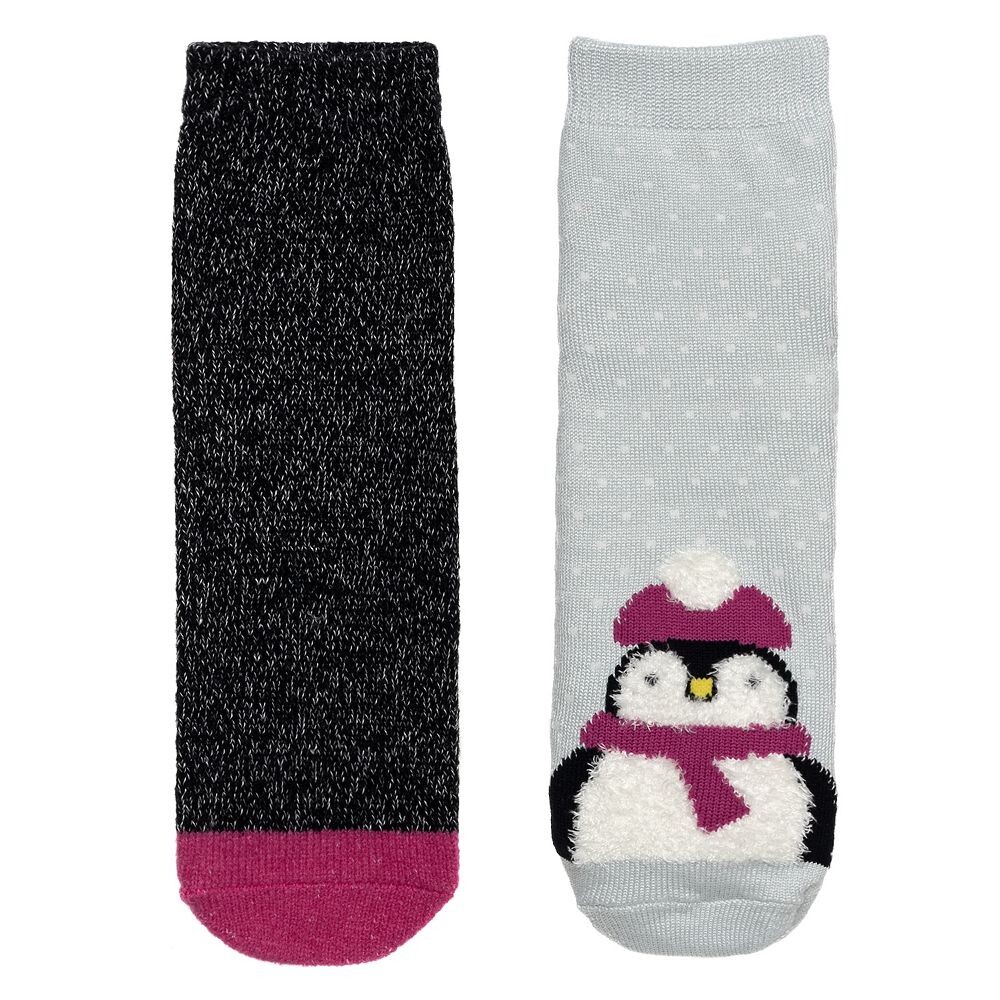 Girls Cuddl Duds Plushfill* Набор из 2 пар носков-тапочек с захватами, цвет Penguin
Girls Cuddl Duds Plushfill* Набор из 2 пар носков-тапочек с захватами, цвет Penguin