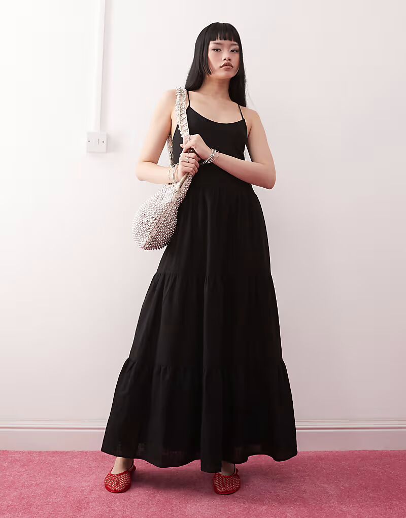 Льняное многоярусное платье мидакси Monki черного цвета эксклюзивно для ASOS
Льняное многоярусное платье мидакси Monki черного цвета эксклюзивно для ASOS