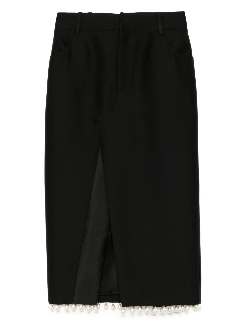 Длинная юбка, украшенная жемчугом Kimhekim, черный
Длинная юбка, украшенная жемчугом Kimhekim, черный