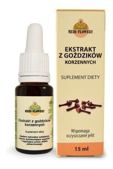 Medi-Flowery, БАД Экстракт гвоздики, 15 мл
Medi-Flowery, БАД Экстракт гвоздики, 15 мл