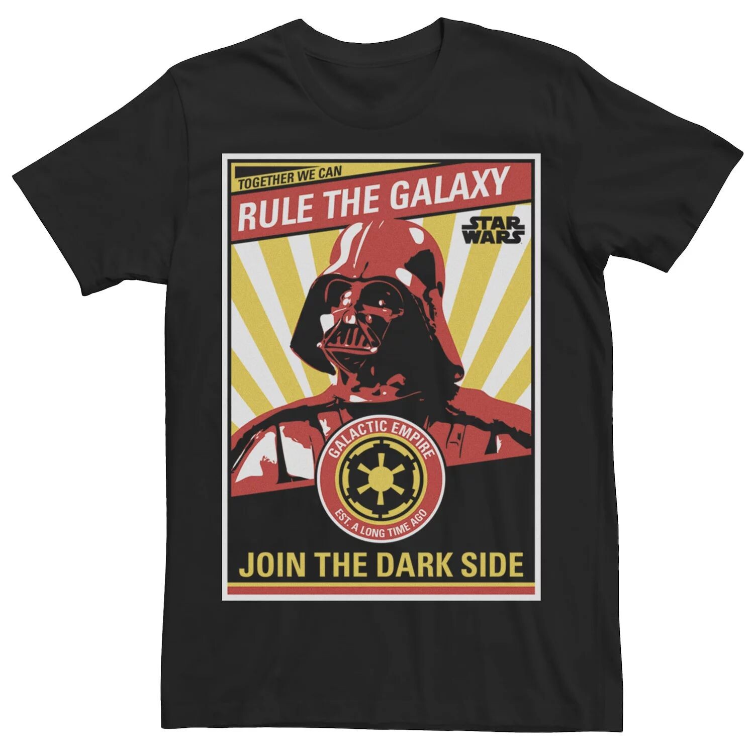Мужская футболка с пропагандистской надписью Rule the Galaxy Star Wars
Мужская футболка с пропагандистской надписью Rule the Galaxy Star Wars