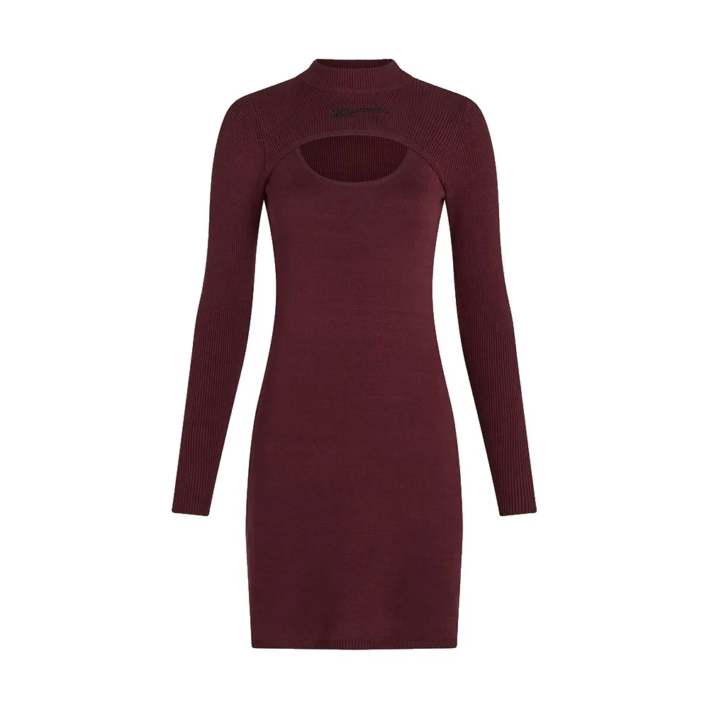 Karl Lagerfeld Jeans A4W13010, короткое платье с вырезами и длинными рукавами, фиолетовый
Karl Lagerfeld Jeans A4W13010, короткое платье с вырезами и длинными рукавами, фиолетовый