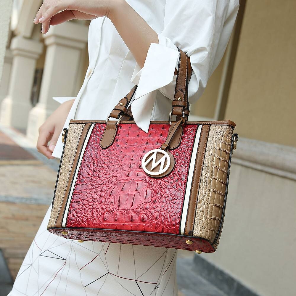 Женская сумка-тоут из веганской кожи Lizza из крокодиловой кожи MKF Collection от Mia K, розовый
Женская сумка-тоут из веганской кожи Lizza из крокодиловой кожи MKF Collection от Mia K, розовый