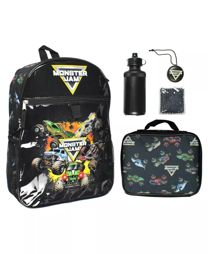 Меганабор из 5 предметов: рюкзак, ланч-бокс, бутылка для воды и охлаждающий пакет Megalodon Grave Digger Max-D Monster Trucks Monster Jam, черный
Меганабор из 5 предметов: рюкзак, ланч-бокс, бутылка для воды и охлаждающий пакет Megalodon Grave Digger Max-D Monster Trucks Monster Jam, черный