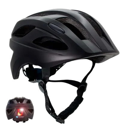 Черный шлем для велосипеда Swat для детей 6-12 лет с USB-перезаряжаемым встроенным красным светодиодным фонарем - размер M 54-58 см Crazy Safety
Черный шлем для велосипеда Swat для детей 6-12 лет с USB-перезаряжаемым встроенным красным светодиодным фонарем - размер M 54-58 см Crazy Safety