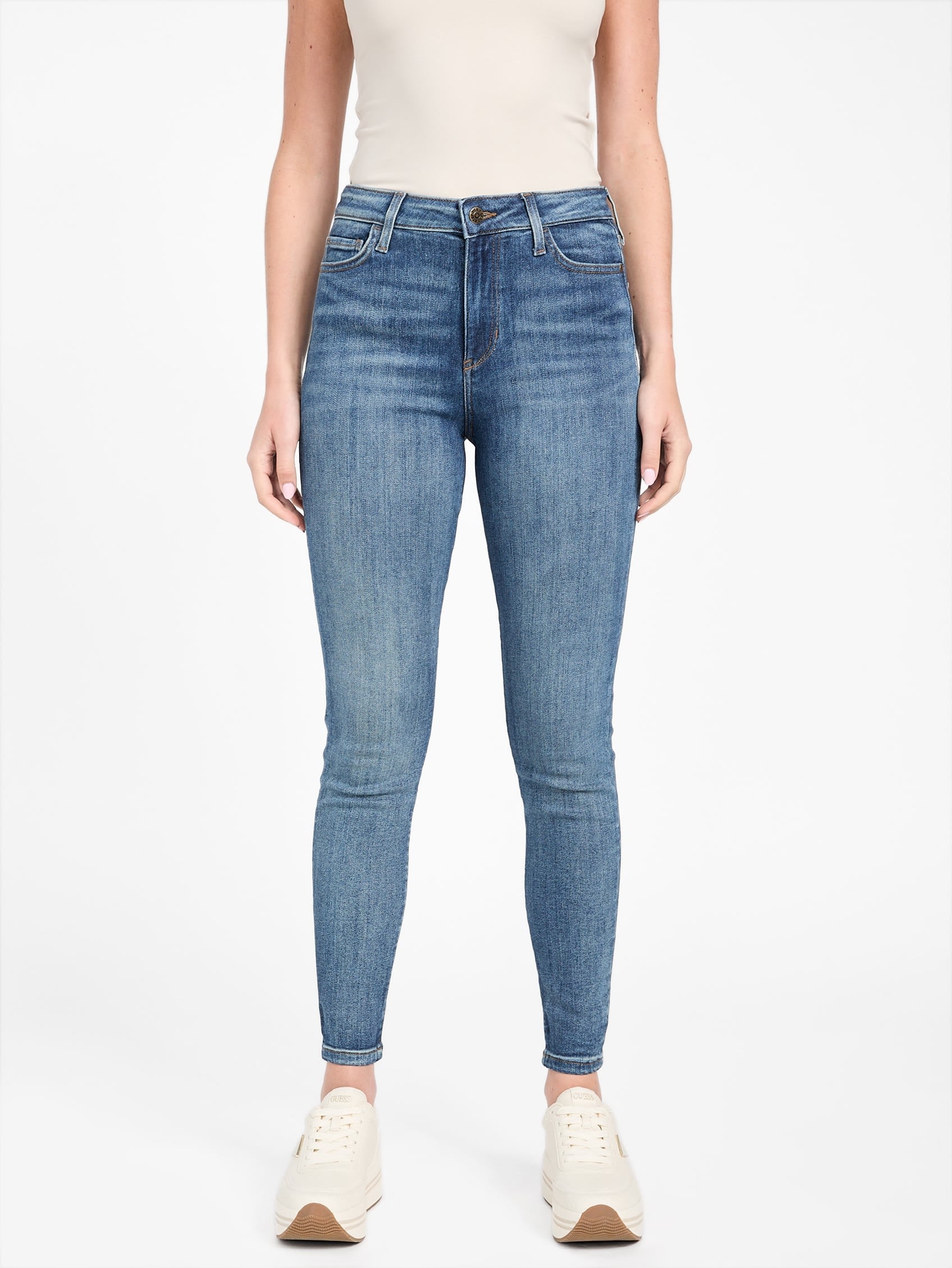Узкие джинсы Eco Soraya с высокой посадкой Guess Factory, цвет dark vintage wash
Узкие джинсы Eco Soraya с высокой посадкой Guess Factory, цвет dark vintage wash
