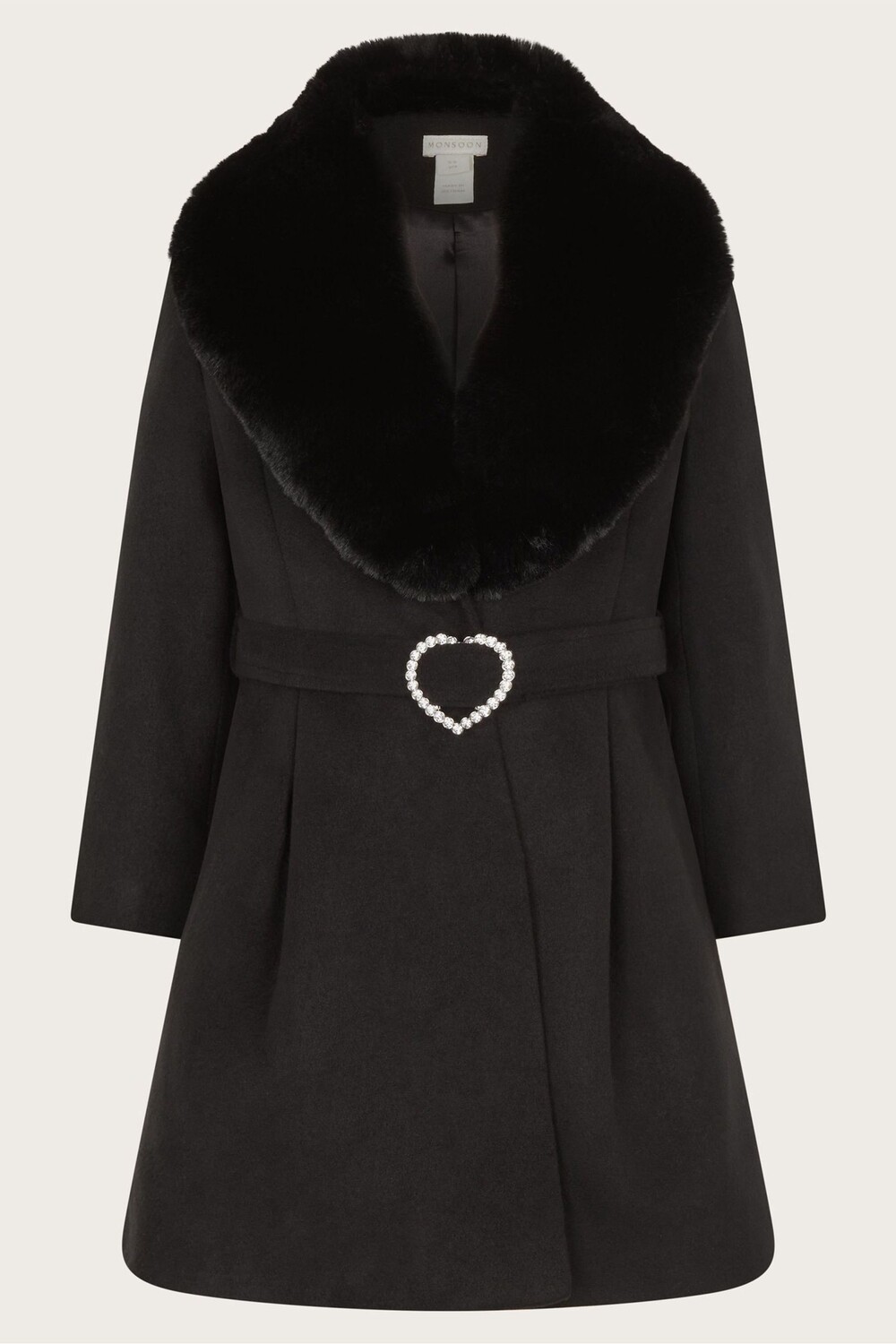 Пальто шаль с поясом Diamante Monsoon, черный
Пальто шаль с поясом Diamante Monsoon, черный