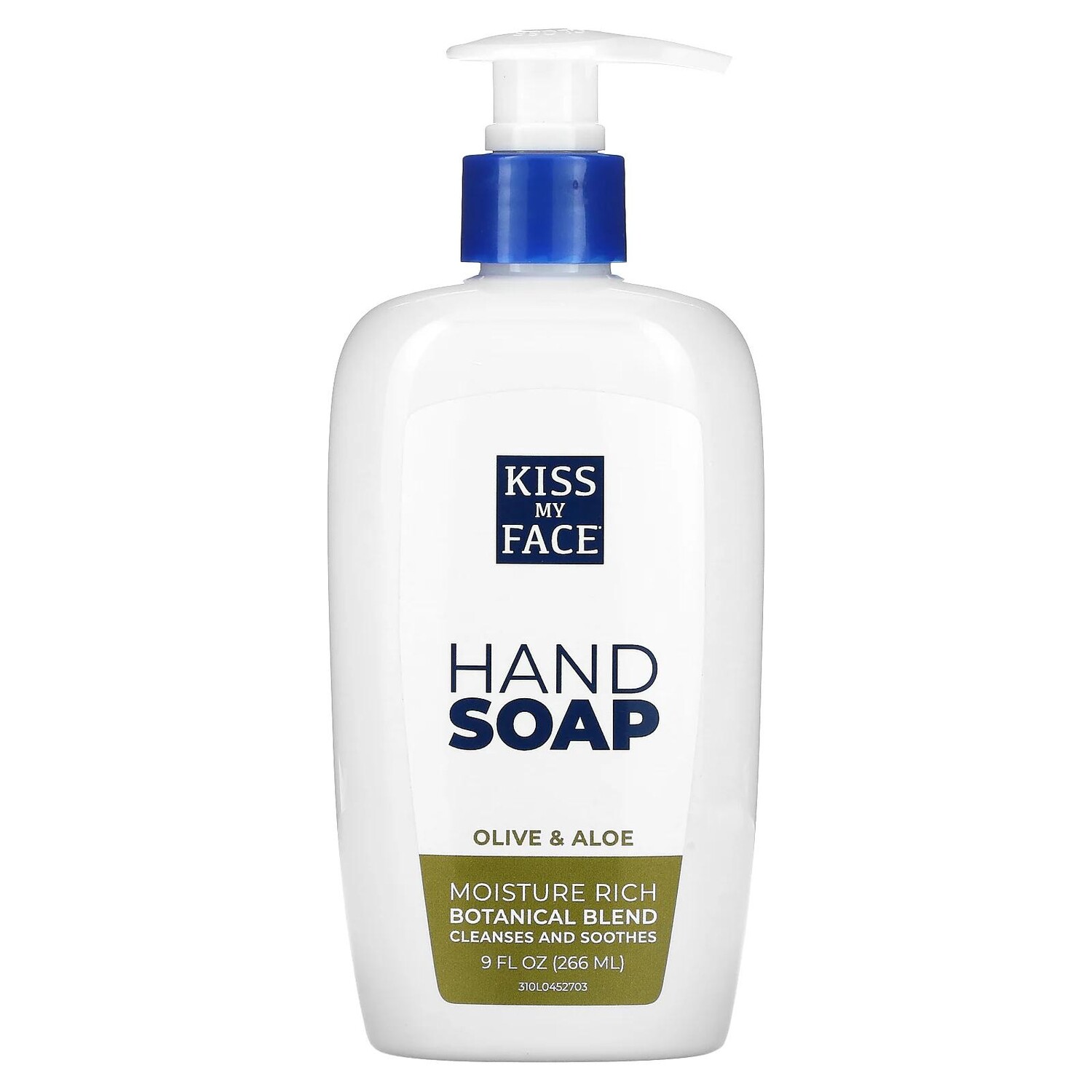 Kiss My Face Hand Soap Olive & Aloe 9 fl oz (266 ml)
Kiss My Face Hand Soap Olive & Aloe 9 fl oz (266 ml)