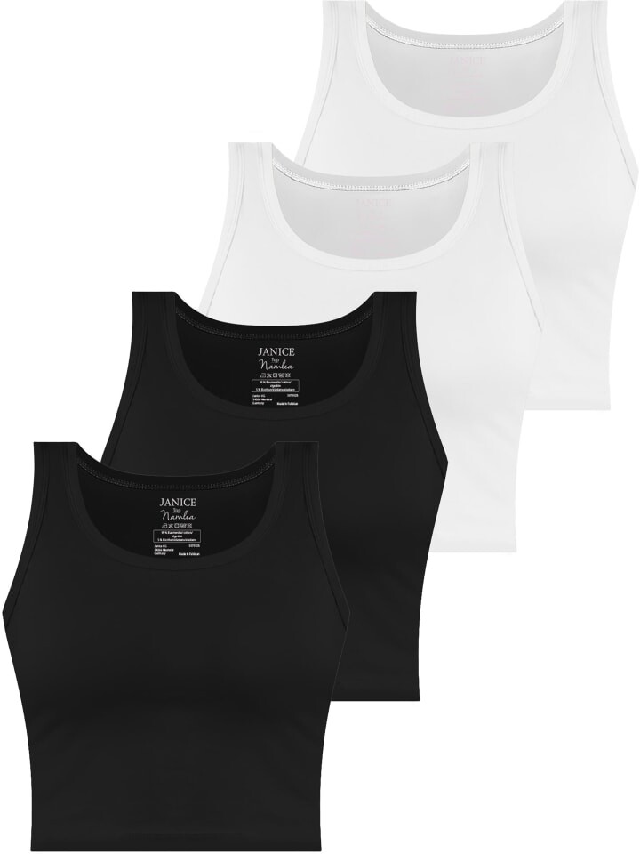 Топ Janice 4 x Damen crop Namlea, черный/белый
Топ Janice 4 x Damen crop Namlea, черный/белый